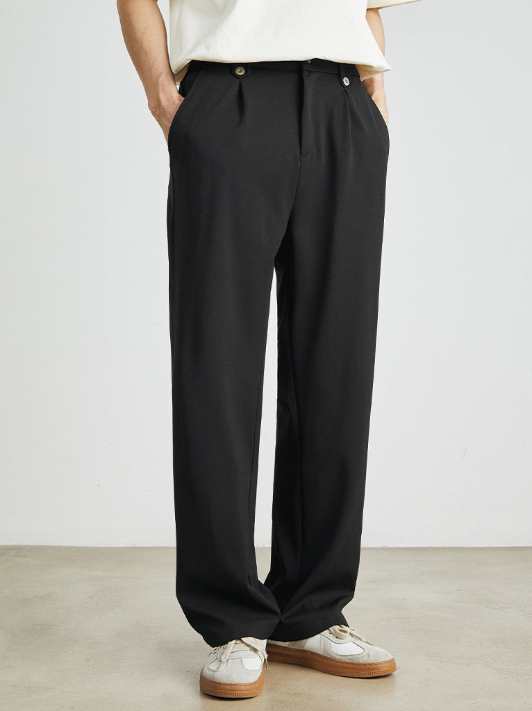 Relaxed Silky Straight Pants