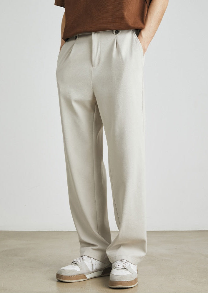 Relaxed Silky Straight Pants