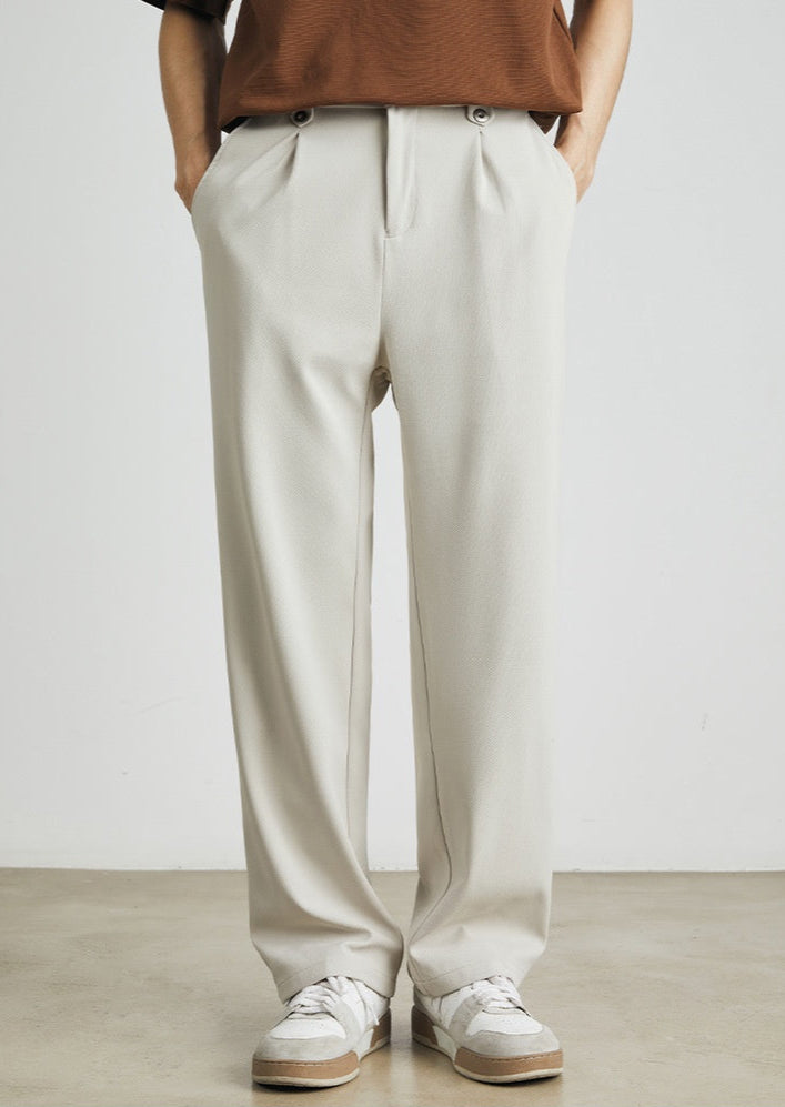 Relaxed Silky Straight Pants