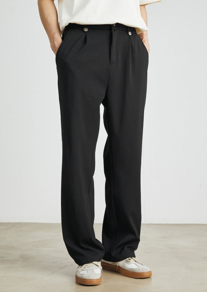 Relaxed Silky Straight Pants