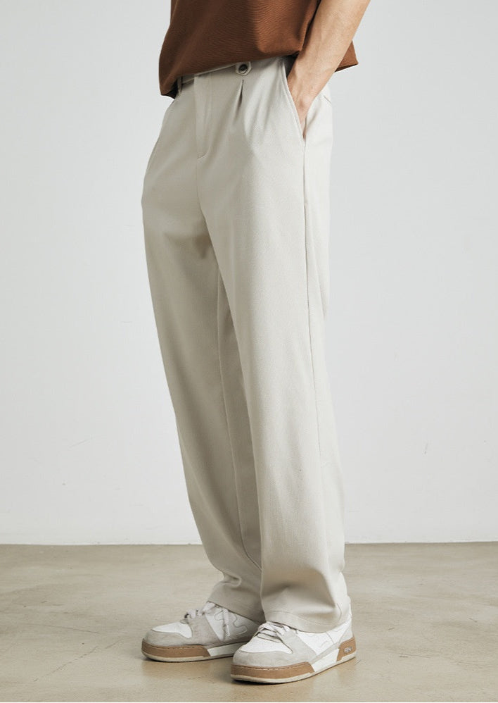 Relaxed Silky Straight Pants