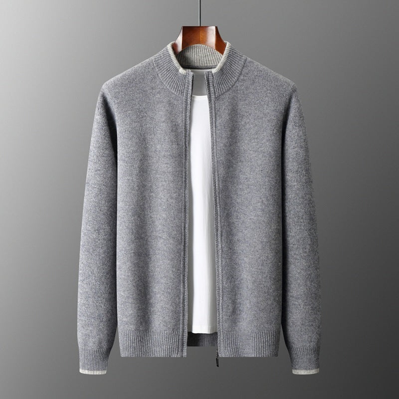 Elite Contrast Half-Zip Cardigan