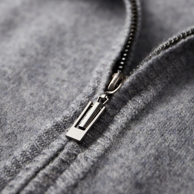 Elite Contrast Half-Zip Cardigan