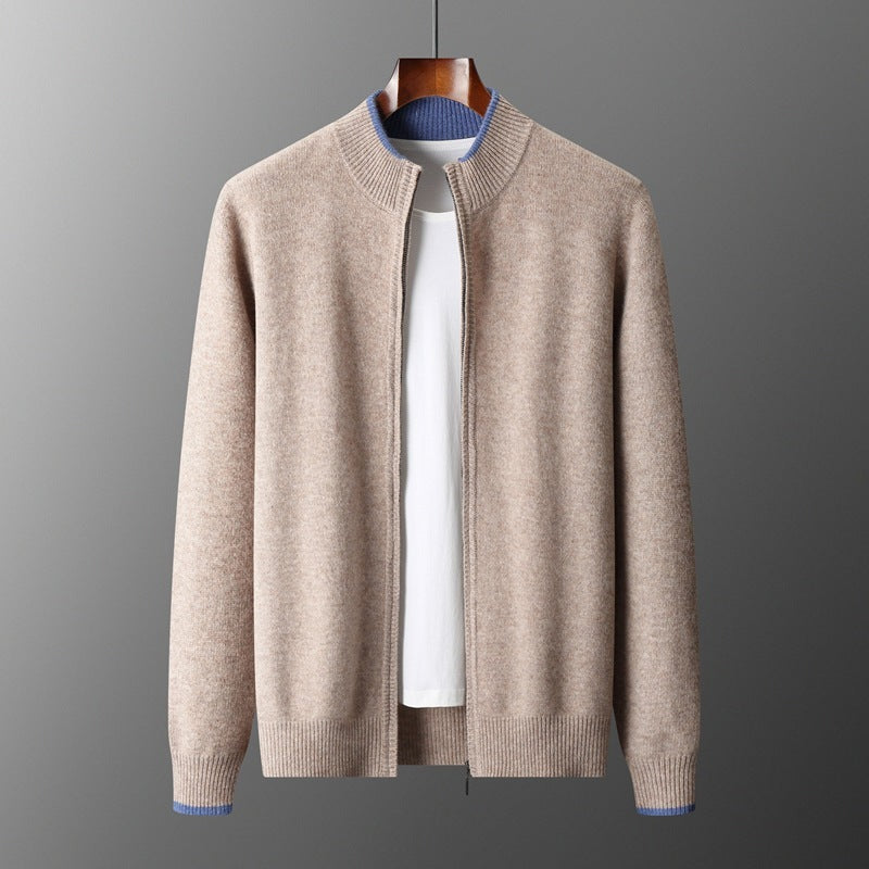 Elite Contrast Half-Zip Cardigan