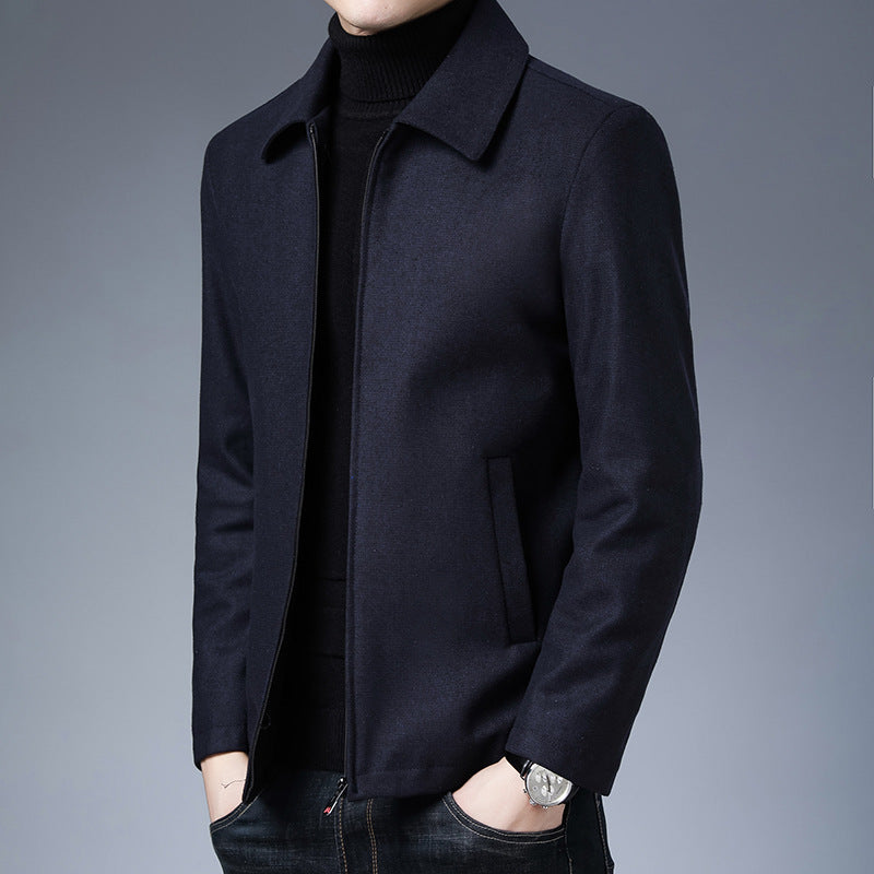 Classic Polo Collar Zipper Jacket