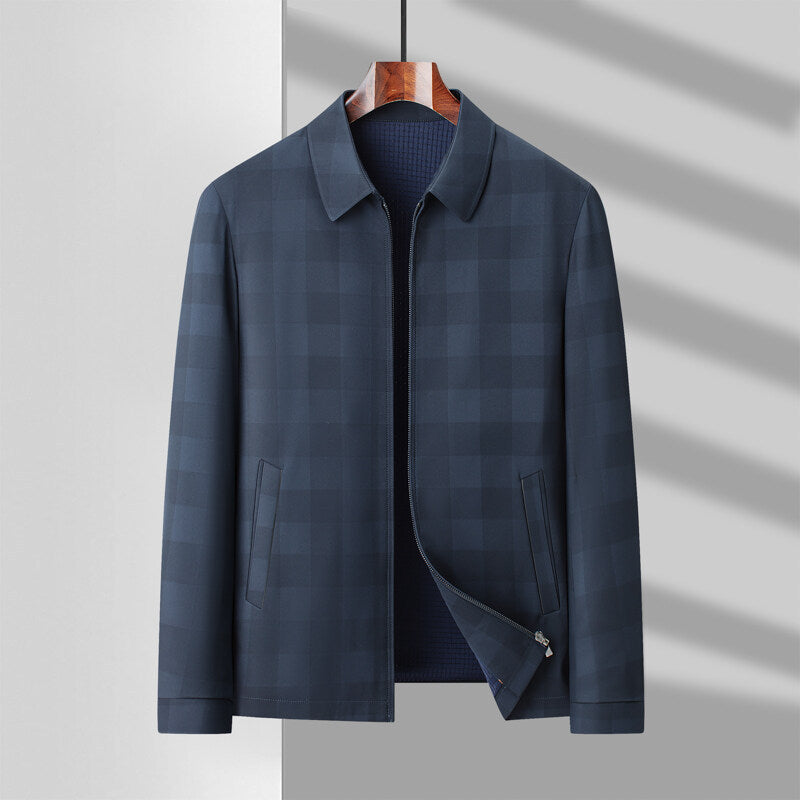 Men’s Fashion Plaid Lapel Jacket